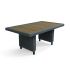 Стол прямоугольный Gardeck Mokka Bella с деревянной столешницей