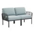 Диван пластиковый с подушками Nardi Komodo 2 003/2DIV/02.138