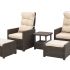 Комплект уличной мебели Gardeck B:Rattan MANCHESTER OTTO SET 2, цвет венге