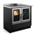 Отопительно-варочная печь La Nordica Vicenza Inox/Nero