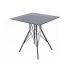 "Конте" интерьерный стол из HPL 63x63см, цвет "серый гранит"