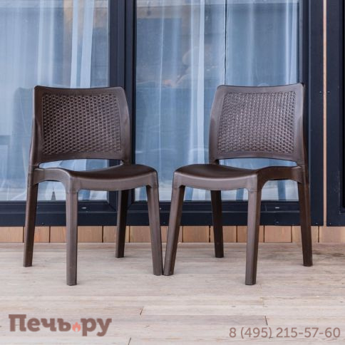 2 стула Royal Family JULY коричневые фото