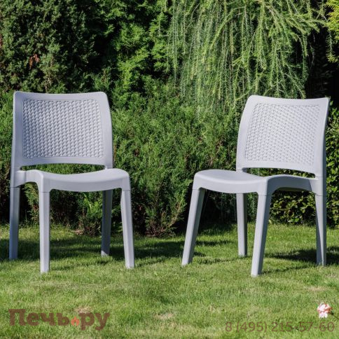 2 стула Royal Family JULY светло-серые фото