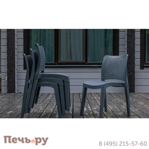 4 стула Royal Family JULY графит фото