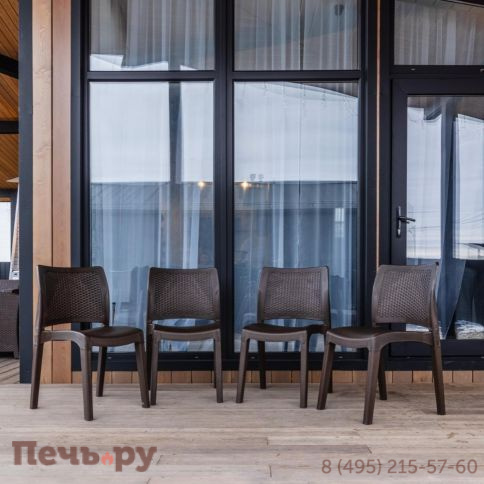 4 стула Royal Family JULY коричневые фото