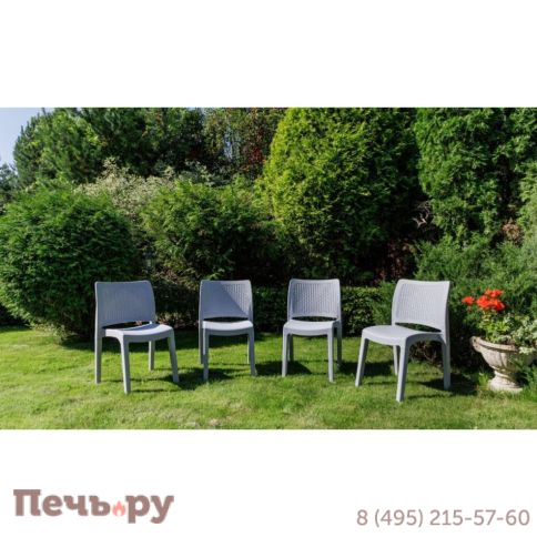 4 стула Royal Family JULY светло-серые фото