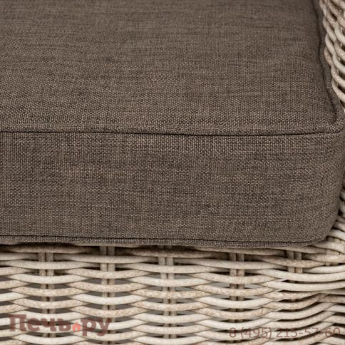 4SiS Гляссе диван трехместный из искусственного ротанга, цвет бежевый фото 8