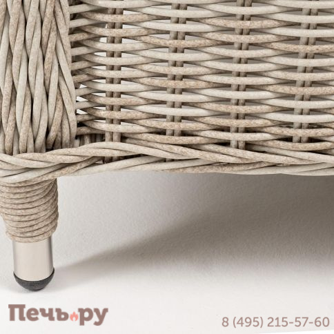 4SiS Гляссе кресло плетеное из искусственного ротанга, цвет бежевый фото 7