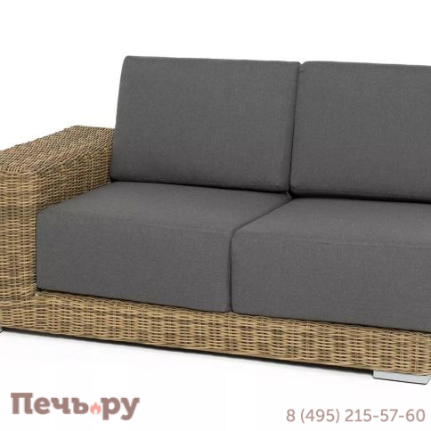 4SiS Капри модуль диванный правый с подушками, цвет соломенный фото 2