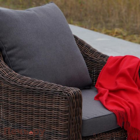 4SiS Кон Панна кресло из искусственного ротанга, цвет коричневый фото 4