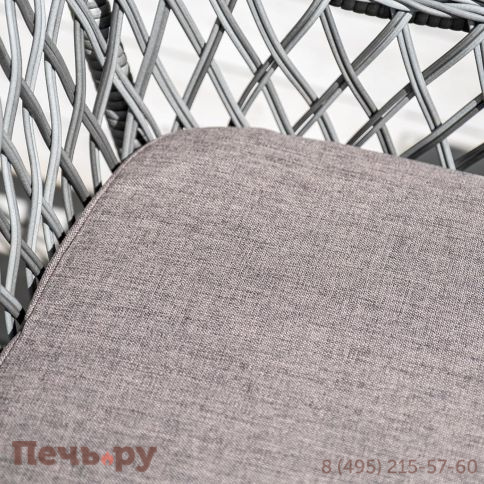 4SiS Латте плетеное кресло из искусственного ротанга, цвет графит фото 7