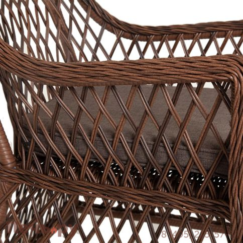 4SiS Латте плетеное кресло из искусственного ротанга, цвет коричневый фото 9