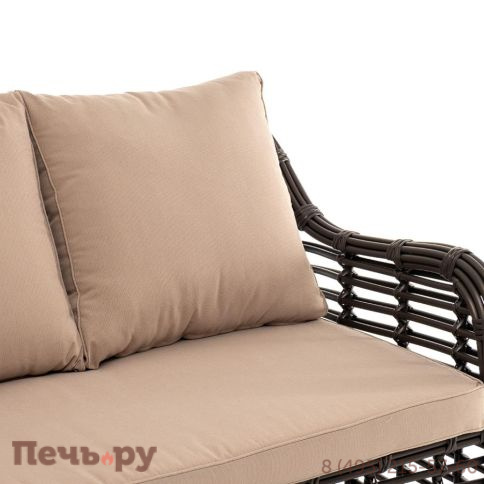 4SiS Ницца диван из искусственного ротанга трехместный, цвет бронзовый фото 9