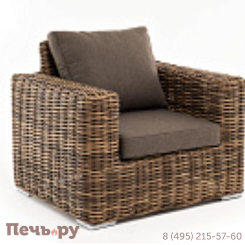 4SiS Палермо кресло из искусственного ротанга, цвет соломенный фото 3