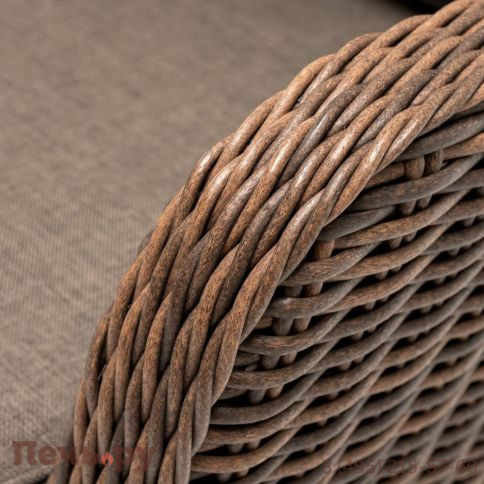 4SiS Прованс диван из искусственного ротанга трехместный, цвет коричневый фото 6