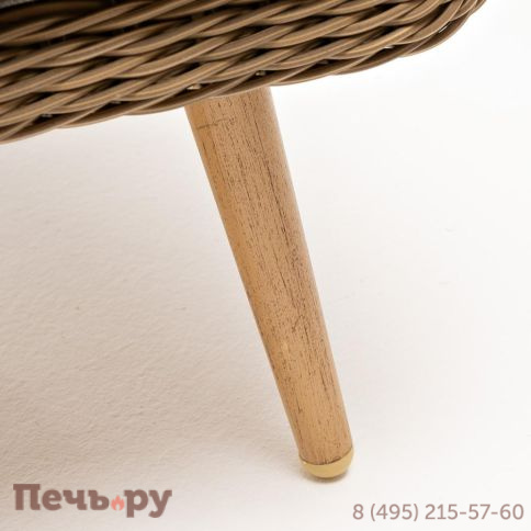 4SiS Прованс диван из искусственного ротанга трехместный, цвет соломенный фото 8