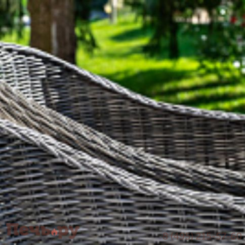 4SiS Равенна плетеное кресло из искусственного ротанга, цвет графит фото 12