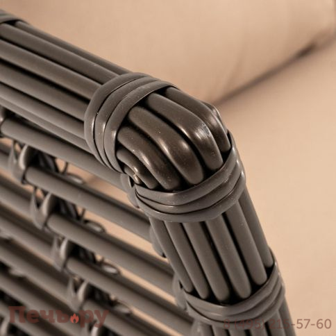 4SiS Валенсия диван из искусственного ротанга трехместный, цвет бронзовый фото 7