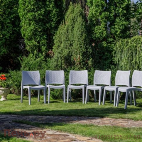 6 стульев Royal Family JULY светло-серые фото 3