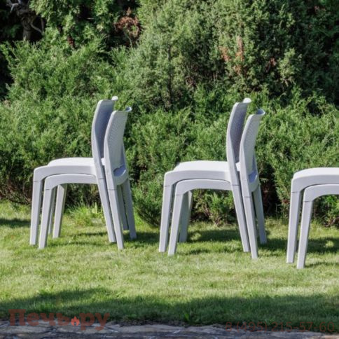 6 стульев Royal Family JULY светло-серые фото 5