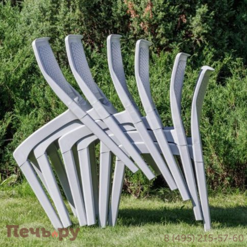 6 стульев Royal Family JULY светло-серые фото 6