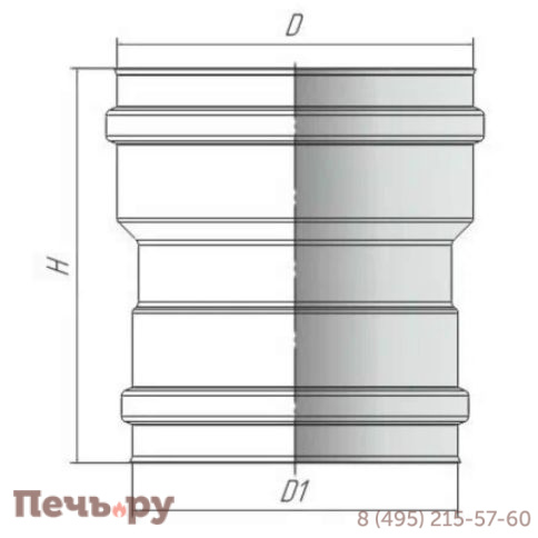 Адаптер переход Теплов и Сухов моно ММ (304/0.8) фото 9