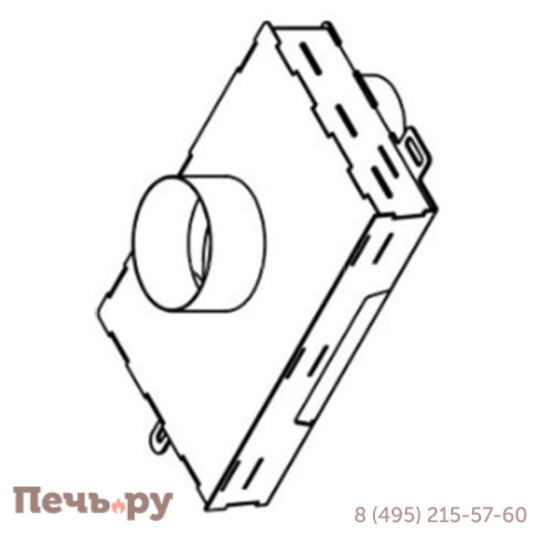 Адаптер подводки воздуха извне д. 150 мм под топку Астов М 700Б фото