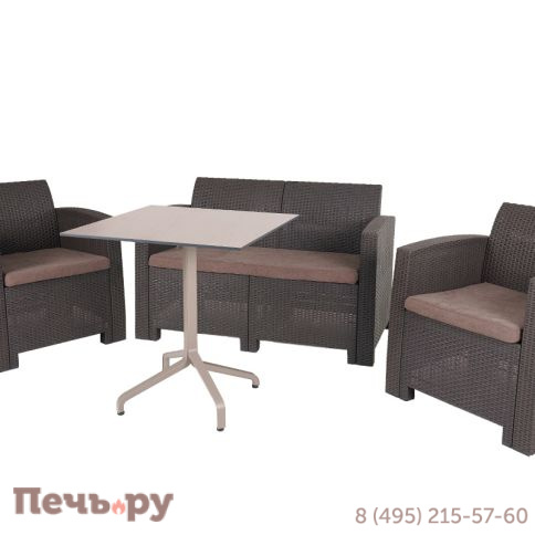 Диван двухместный Gardeck Arizona b:rattan, венге (2-х местная подушка) фото 13