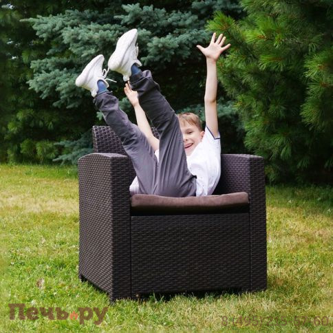 Диван двухместный Gardeck Arizona b:rattan, венге (2-х местная подушка) фото 4