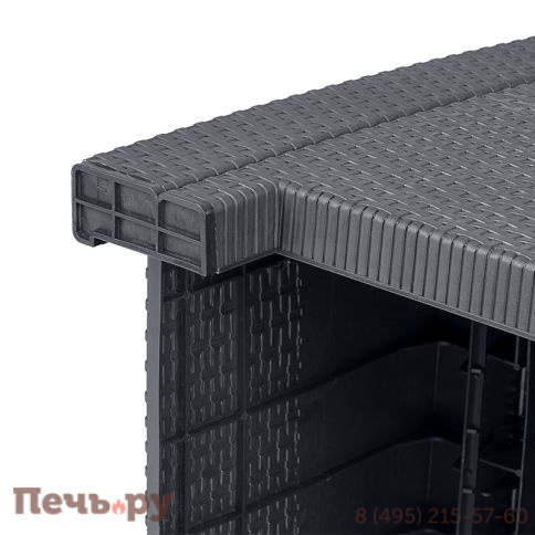 Диван трехместный Gardeck Arizona b:rattan, антрацит (3-х местная подушка) фото 5