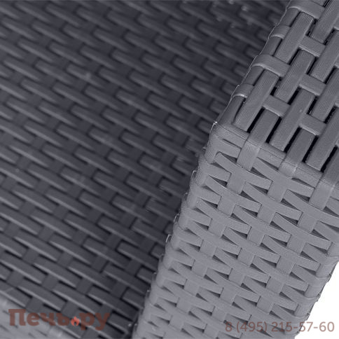 Диван трехместный Gardeck Arizona b:rattan, антрацит (3-х местная подушка) фото 6