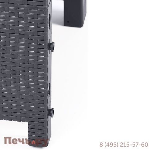 Диван трехместный Gardeck Arizona b:rattan, антрацит (3-х местная подушка) фото 7