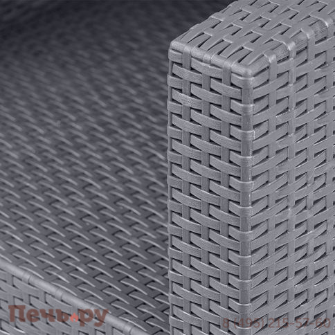 Диван трехместный Gardeck Arizona b:rattan, антрацит (3-х местная подушка) фото 8