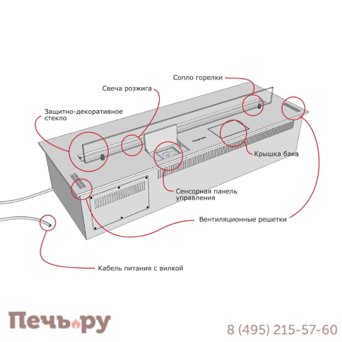 Автоматический биокамин Biograte SmartFire L 1400 plus фото 5