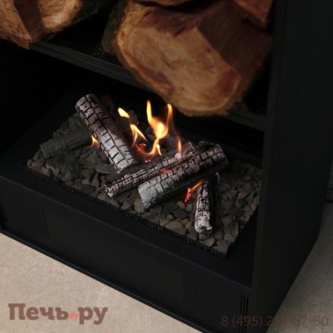 Автоматический биокамин  SappFire Chalet с объемным горением пламени 1200, с откидным лючком фото 3