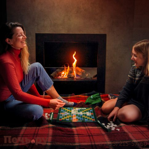 Автоматический биокамин  SappFire Chalet с объемным горением пламени 1200, с откидным лючком фото 5