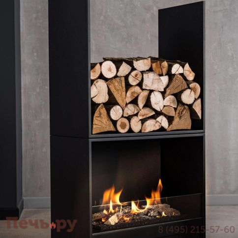 Автоматический биокамин  SappFire Chalet с объемным горением пламени 1200, с откидным лючком фото 9