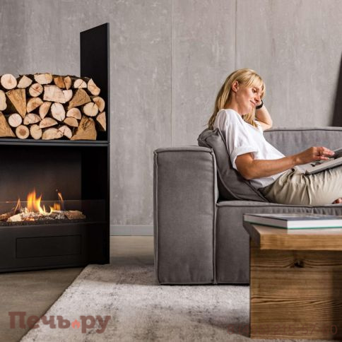 Автоматический биокамин  SappFire Chalet с объемным горением пламени 950, с откидным лючком фото 6