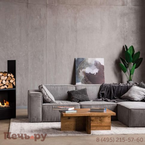 Автоматический биокамин  SappFire Chalet с объемным горением пламени 950, с откидным лючком фото 7