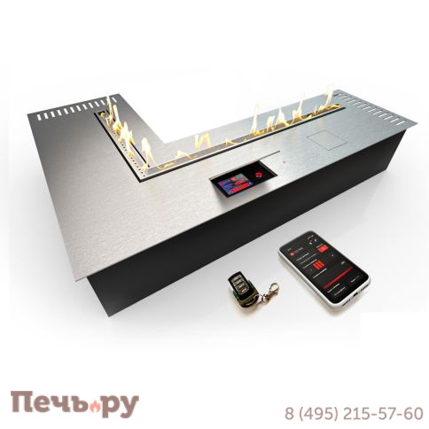 Автоматический биокамин ZeFire M 600х900 угловой с ДУ фото 3