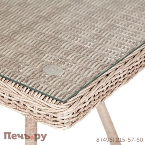 Айриш 4SiS стол плетеный из искусственного ротанга, цвет бежевый фото 4