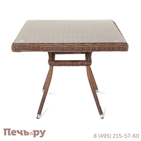 Айриш 4SiS стол плетеный из искусственного ротанга, цвет коричневый фото 3