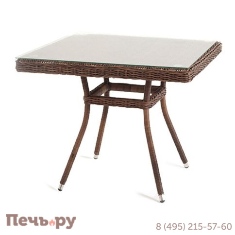 Айриш 4SiS стол плетеный из искусственного ротанга, цвет коричневый фото