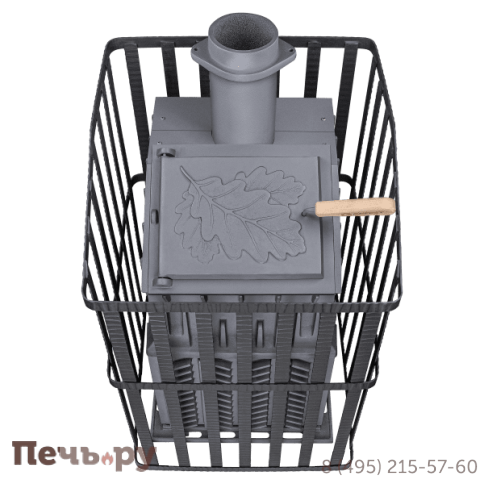 Банная чугунная печь GFS Гром Ураган 30 (П2) фото 2