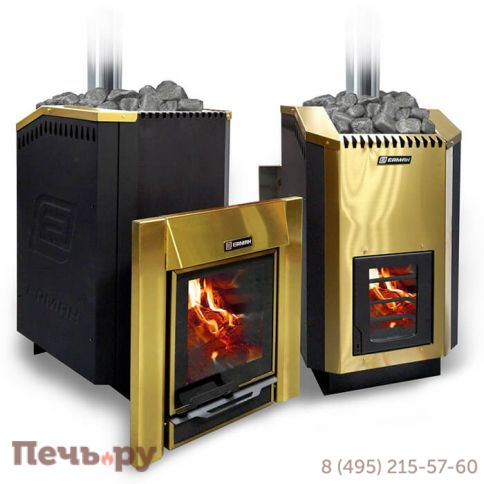 Банная печь Ермак 24 Люкс Gold (нержавейка) фото