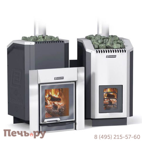 Банная печь Ермак 24 Люкс (нержавейка) фото
