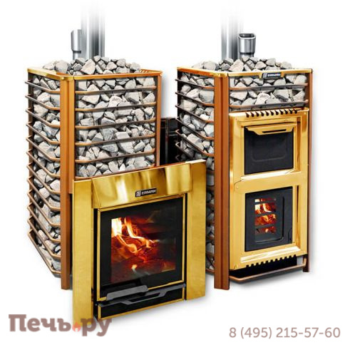 Банная печь Ермак 30 Сетка Люкс Gold (нержавейка) фото
