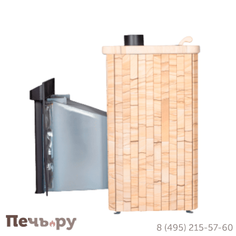 Банная печь Ферингер Ламель ПФ Квадра до 25 куб. м. в ламелях фото 3