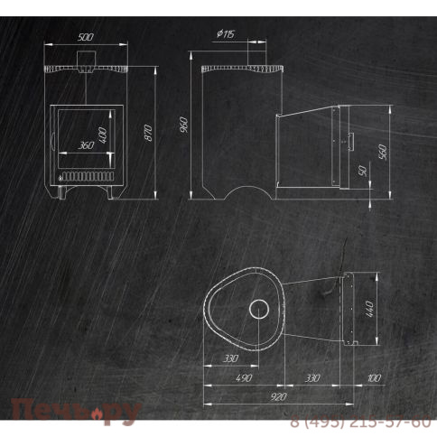 Банная печь Ферингер Оптима ПФ в кожухе Дуб - паровая -  до 28 куб.м. фото 5