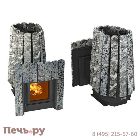 Банная печь Grill'D Cometa 350 Vega Window Max Stone (серпентинит) фото 2